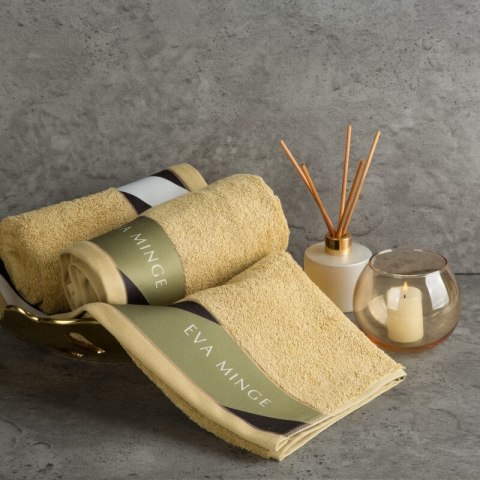Ręcznik Eva 1 70x140 beżowy frotte 485 g/m2 frotte Eva Minge Eurofirany Ręcznik Eva 1 70x140 beżowy frotte 485 g/m2 frotte Eva Minge Eurofirany