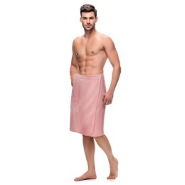 Ręcznik męski do sauny Kilt L/XL pudrowy frotte bawełniany
