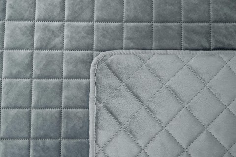 Narzuta dekoracyjna 200x220 Pierre szara welurowa geometria Narzuta dekoracyjna 200x220 Pierre szara welurowa geometria