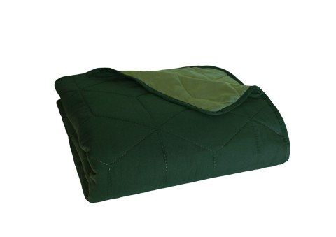 Narzuta dekoracyjna 220x240 Heksagon zielona butelkowa Beddo 004 dwustronna na łóżko Narzuta dekoracyjna 220x240 Heksagon zielona butelkowa Beddo 004 dwustronna na łóżko