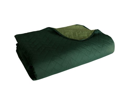 Narzuta dekoracyjna 220x240 Jodełka zielona butelkowa Beddo 004 dwustronna na łóżko Narzuta dekoracyjna 220x240 Jodełka zielona butelkowa Beddo 004 dwustronna na łóżko