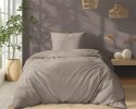 Pościel adamaszkowa 140x200 taupe beżowa ciemna jednobarwna paski 1 cm Pure Pościel adamaszkowa 140x200 taupe beżowa ciemna jednobarwna paski 1 cm Pure