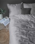 Pościel adamaszkowa 160x200 szara 16 jednobarwna paski 1 cm Pure Pościel adamaszkowa 160x200 szara 16 jednobarwna paski 1 cm Pure