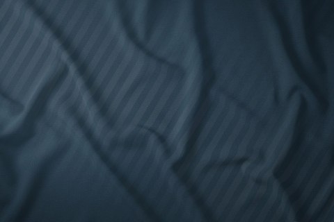 Pościel adamaszkowa 180x200 denim granatowa jednobarwna paski 1 cm Pure Pościel adamaszkowa 180x200 denim granatowa jednobarwna paski 1 cm Pure