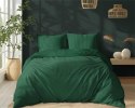 Pościel adamaszkowa 180x200 zielona ciemna jednobarwna paski 1 cm Pure Pościel adamaszkowa 180x200 zielona ciemna jednobarwna paski 1 cm Pure