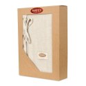 Pościel lniana 220x200 Linen kremowa w pudełku Matex Pościel lniana 220x200 Linen kremowa w pudełku Matex