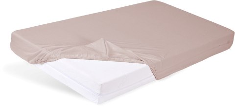 Prześcieradło bawełniane z gumką 60x120 beżowe do łóżeczka dziecięcego BabyMatex Prześcieradło bawełniane z gumką 60x120 beżowe do łóżeczka dziecięcego BabyMatex