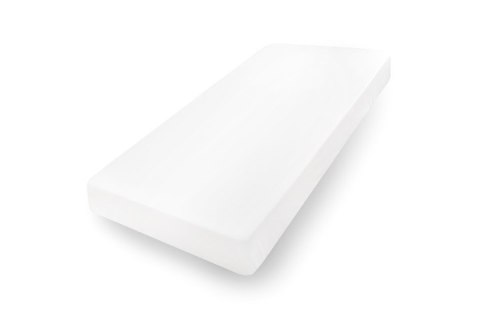 Prześcieradło jersey z gumką 80x160 białe 01 Premium