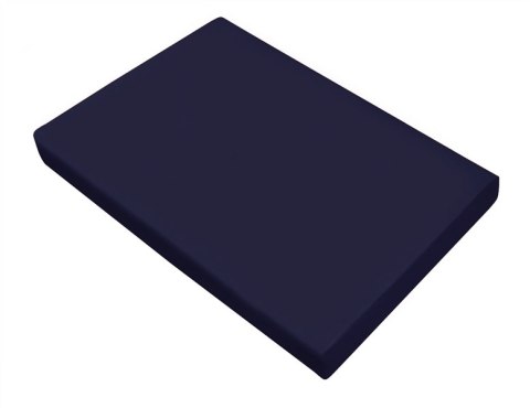 Prześcieradło satynowe 160x210 denim granatowe bez gumki Greno Prześcieradło satynowe 160x210 denim granatowe bez gumki Greno