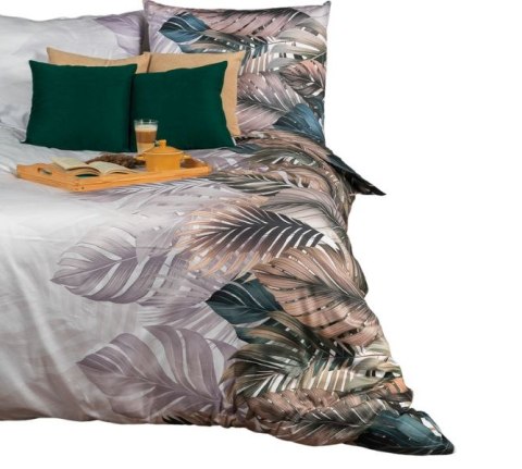TROPIKALNA OAZA, Komplet pościeli PREMIUM z satyny bawełnianej 160x200cm, zadruk dwustronny (do wyczerpania zapasu) T20194/SAT/0 TROPIKALNA OAZA, Komplet pościeli PREMIUM z satyny bawełnianej 160x200cm, zadruk dwustronny (do wyczerpania zapasu) T20194/SAT/0