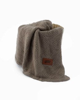 Kocyk bambusowy Mayamoo 80x100 04 brązowy ciemny taupe w pudełku 570g/m2