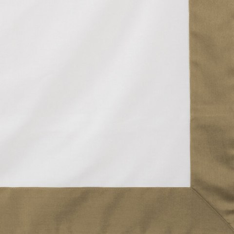 Pościel satynowa 220x200 Laura biała złota z ozdobną kantą Eurofirany Pościel satynowa 220x200 Laura biała złota z ozdobną kantą Eurofirany