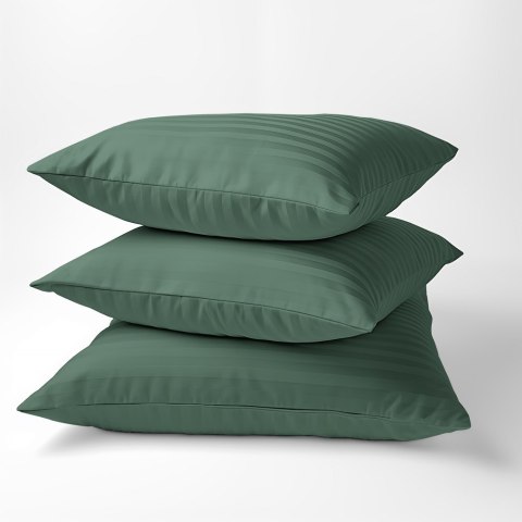 Poszewka adamaszkowa 70x80 oliwkowa jednobarwna paski 1 cm Pure Poszewka adamaszkowa 70x80 oliwkowa jednobarwna paski 1 cm Pure