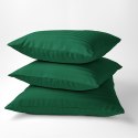 Poszewka adamaszkowa 70x80 zielona ciemna jednobarwna paski 1 cm Pure Poszewka adamaszkowa 70x80 zielona ciemna jednobarwna paski 1 cm Pure