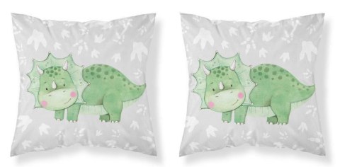Poszewka bawełniana 40x40 Triceratops zielony dinozaur szara dwustronna PSBA 27 A Mayamoo 26 Poszewka bawełniana 40x40 Triceratops zielony dinozaur szara dwustronna PSBA 27 A Mayamoo 26