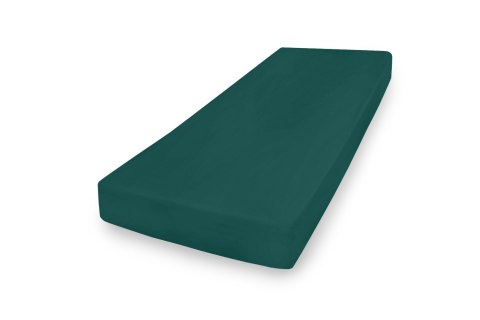 Prześcieradło jersey z gumką 160x200 zielone butelkowe 34 Premium Prześcieradło jersey z gumką 160x200 zielone butelkowe 34 Premium