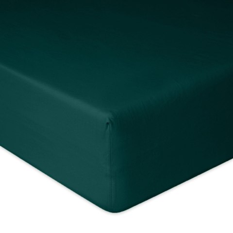 Prześcieradło jersey z gumką 160x200 zielone butelkowe 34 Premium Prześcieradło jersey z gumką 160x200 zielone butelkowe 34 Premium