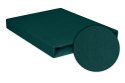 Prześcieradło jersey z gumką 160x200 zielone butelkowe 34 Premium Prześcieradło jersey z gumką 160x200 zielone butelkowe 34 Premium