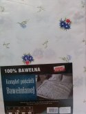 Pościel z bawełny 160x200 361E Bordiura Niebieska Nowość Pościel z bawełny 160x200 361E Bordiura Niebieska Nowość
