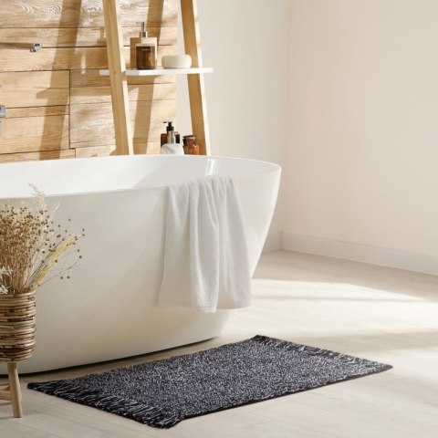 Dywanik łazienkowy 60x90 Lana czarny z frędzlami 700 g/m2 Eurofirany Dywanik łazienkowy 60x90 Lana czarny z frędzlami 700 g/m2 Eurofirany
