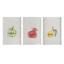 Komplet ścierek kuchennych ROKKO 40x60 3szt waflowa struktura z haftowanyi owocami /3775/V1/ Komplet ścierek kuchennych ROKKO 40x60 3szt waflowa struktura z haftowanyi owocami /3775/V1/