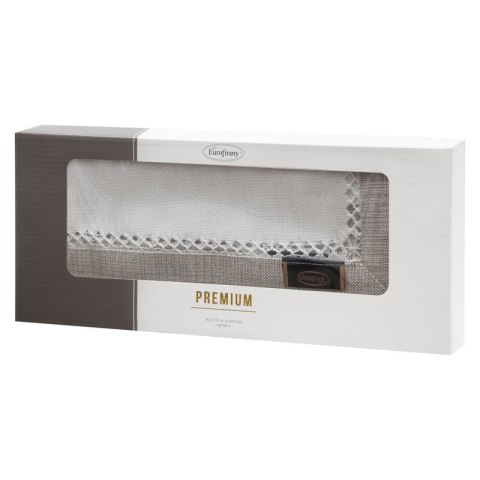 Obrus bieżnik 40x140 Emma biały szary Eurofirany Obrus bieżnik 40x140 Emma biały szary Eurofirany