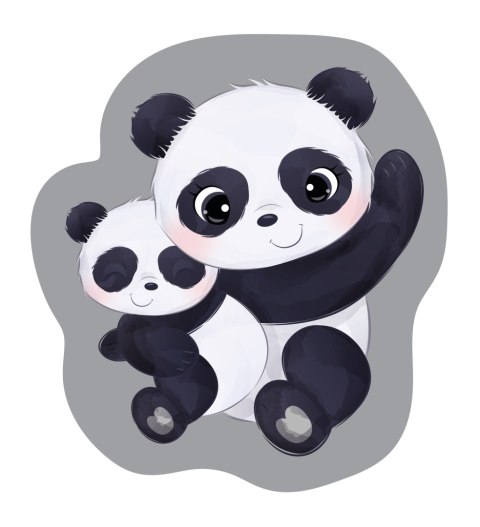 Poduszka przytulanka Kształtka 33x22 021 Panda biała czarna Poduszka przytulanka Kształtka 33x22 021 Panda biała czarna
