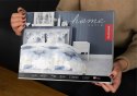 Pościel satynowa 180x200 Biała w niebieskie kwiaty 4817 A Home Satin 58 Pościel satynowa 180x200 Biała w niebieskie kwiaty 4817 A Home Satin 58