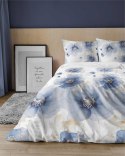 Pościel satynowa 180x200 Biała w niebieskie kwiaty 4817 A Home Satin 58 Pościel satynowa 180x200 Biała w niebieskie kwiaty 4817 A Home Satin 58