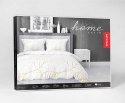 Pościel satynowa 180x200 Biała złote liście 4815 B Home Satin 58 Pościel satynowa 180x200 Biała złote liście 4815 B Home Satin 58