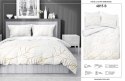 Pościel satynowa 180x200 Biała złote liście 4815 B Home Satin 58 Pościel satynowa 180x200 Biała złote liście 4815 B Home Satin 58