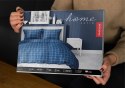 Pościel satynowa 220x200 Granatowa krata 4812 A Home Satin 58 Pościel satynowa 220x200 Granatowa krata 4812 A Home Satin 58