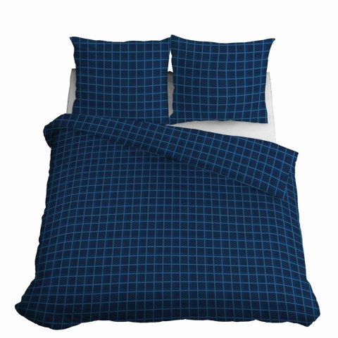 Pościel satynowa 220x200 Granatowa krata 4812 A Home Satin 58 Pościel satynowa 220x200 Granatowa krata 4812 A Home Satin 58