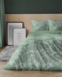 Pościel satynowa 220x200 Kwiaty lotosu zielona 4818 A Home Satin 58 Pościel satynowa 220x200 Kwiaty lotosu zielona 4818 A Home Satin 58