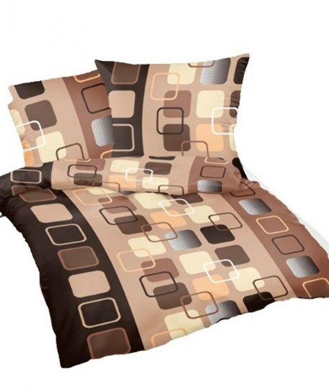 Pościel z kory 200x220 beżowa brązowa kwadraty R396-2 Kora 23 Pościel z kory 200x220 beżowa brązowa kwadraty R396-2 Kora 23
