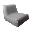 Fotel dmuchany Garden 70x90x70 na taras srebrne Eurofirany