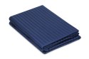 Pościel adamaszkowa 160x200 granatowa 47 jednobarwna 1cm paski Matex Pościel adamaszkowa 160x200 granatowa 47 jednobarwna 1cm paski Matex
