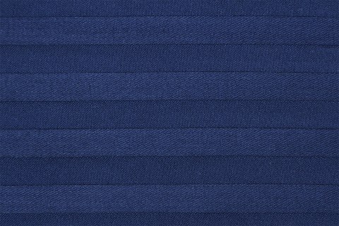 Pościel adamaszkowa 220x200 granatowa 47 jednobarwna 1cm paski Matex Pościel adamaszkowa 220x200 granatowa 47 jednobarwna 1cm paski Matex