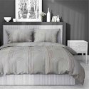 Pościel satynowa 160x200 beżowa gemetria 4605 A Home Satin 64