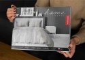 Pościel satynowa 160x200 beżowa gemetria 4605 A Home Satin 64