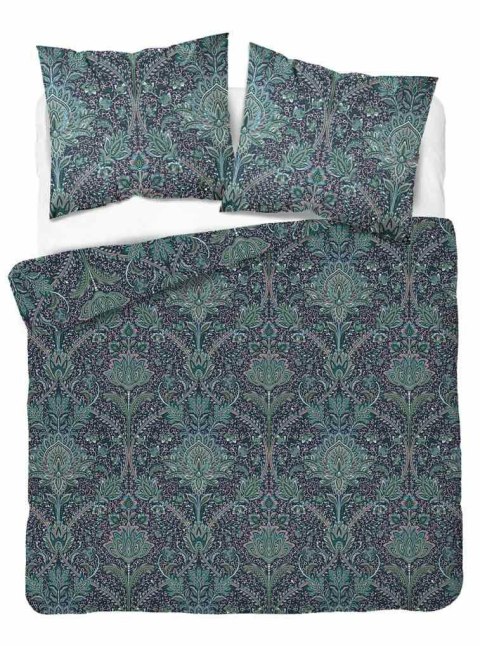 Pościel satynowa 160x200 granatowa turkusowa ornamenty 4600 A Home Satin 64 Pościel satynowa 160x200 granatowa turkusowa ornamenty 4600 A Home Satin 64
