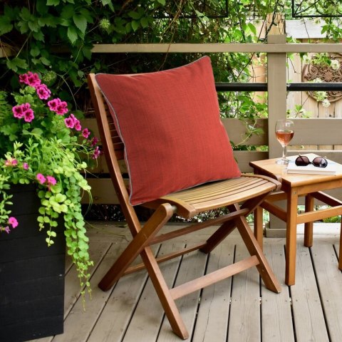 Poszewka Garden 3 45x45 stalowa do ogrodu i na taras z tkaniny wodoodpornej Eurofirany Poszewka Garden 3 45x45 stalowa do ogrodu i na taras z tkaniny wodoodpornej Eurofirany