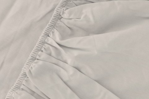 Prześcieradło satynowe z gumką 140x200 beżowe taupe jednobarwne Pure Prześcieradło satynowe z gumką 140x200 beżowe taupe jednobarwne Pure