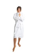 Szlafrok frotte unisex Lama Soft L biały 450 gsm ze 100% bawełny uszlachetnionej wełną lamy Nefretete Szlafrok frotte unisex Lama Soft L biały 450 gsm ze 100% bawełny uszlachetnionej wełną lamy Nefretete
