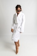 Szlafrok frotte unisex Lama Soft L biały 450 gsm ze 100% bawełny uszlachetnionej wełną lamy Nefretete Szlafrok frotte unisex Lama Soft L biały 450 gsm ze 100% bawełny uszlachetnionej wełną lamy Nefretete