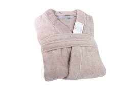 Szlafrok frotte unisex Opulence M pudrowy róż 450 gsm ze 100% bawełny egipskiej Nefretete