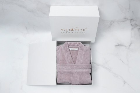 Szlafrok frotte unisex Opulence XS pudrowy róż 450 gsm ze 100% bawełny egipskiej Nefretete Szlafrok frotte unisex Opulence XS pudrowy róż 450 gsm ze 100% bawełny egipskiej Nefretete