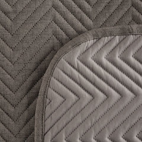 Narzuta dekoracyjna 200x220 Len 3 popielata Eurofirany New Narzuta dekoracyjna 200x220 Len 3 popielata Eurofirany New