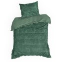 Pościel 220x200 Tiffany zielona o strukturze futra D91 Pościel 220x200 Tiffany zielona o strukturze futra D91