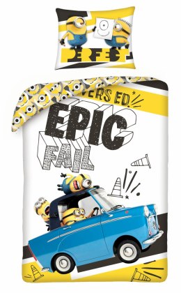 Pościel bawełniana 140x200 Minionki poszewka 70x90 Kids 12 Halantex